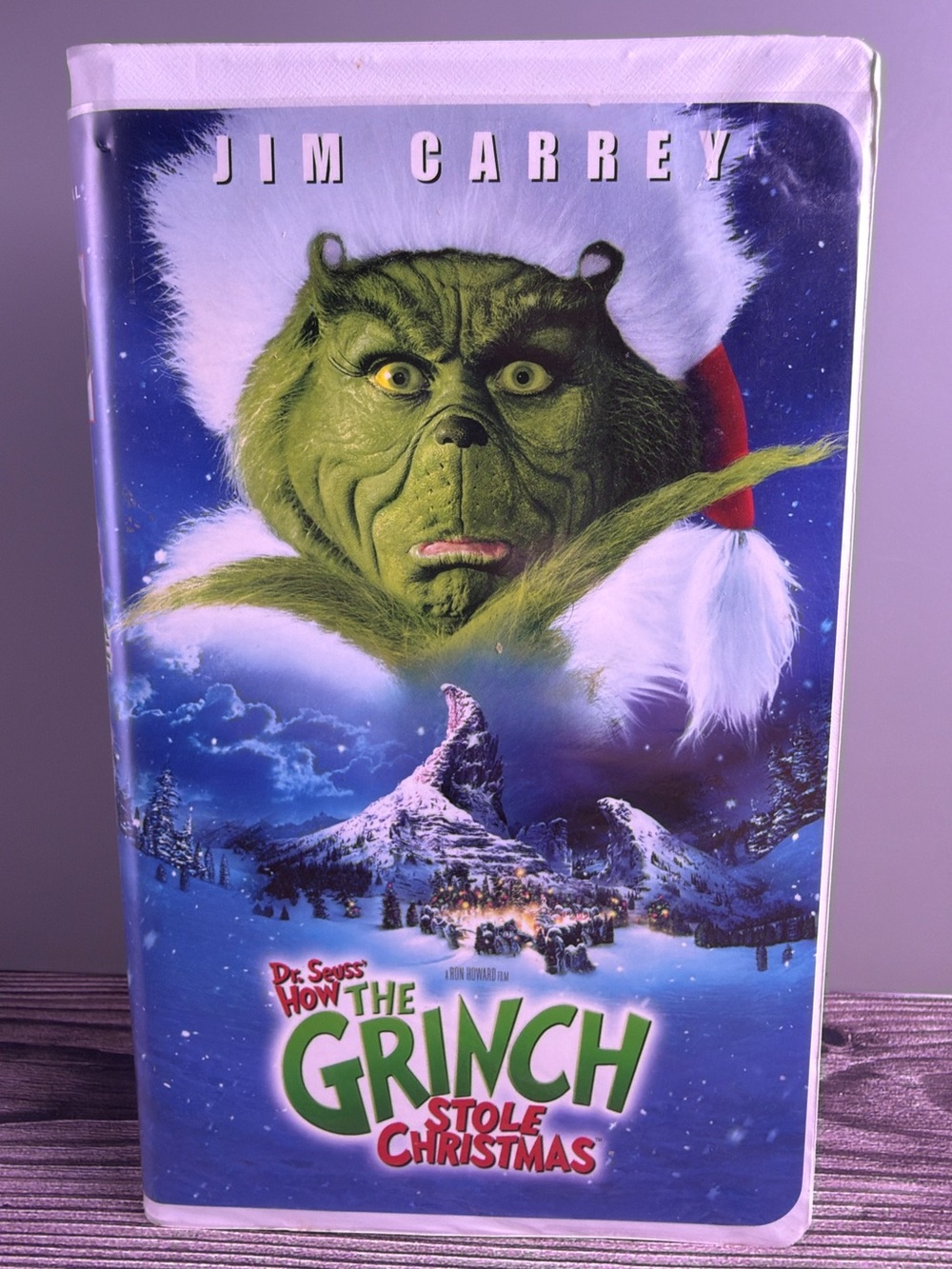 How the Grinch Stole Christmas VHS Jim Carrey Vintage Clamshell